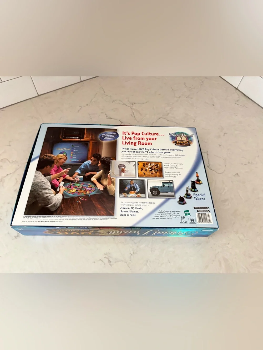 Trivia Pursuit DVD Pop Culture Board Game by Parker Brothers.
